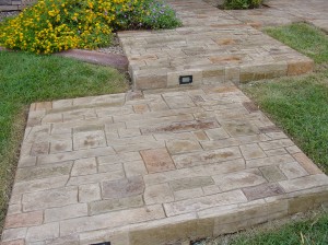 Stamped Concrete Header