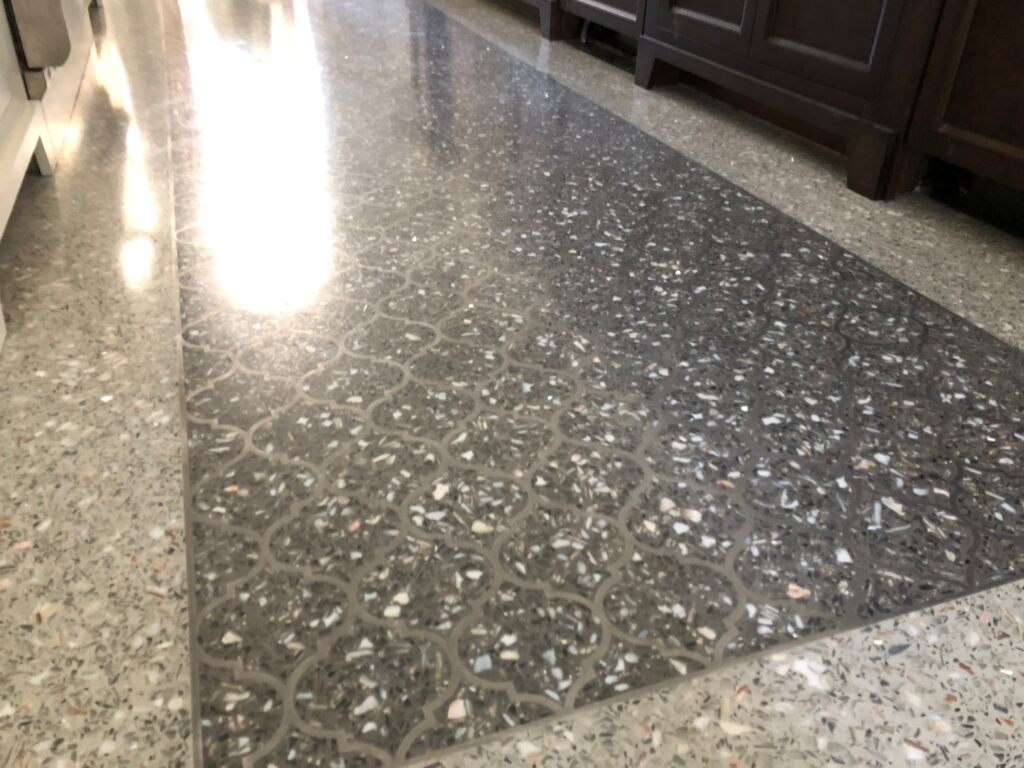 Smooth concrete flooring design
